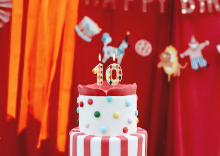 PD LUMANARI TORT Birthday candle, Number 0, Rhombus, 5.5cm, mix SCU15-0 [1]