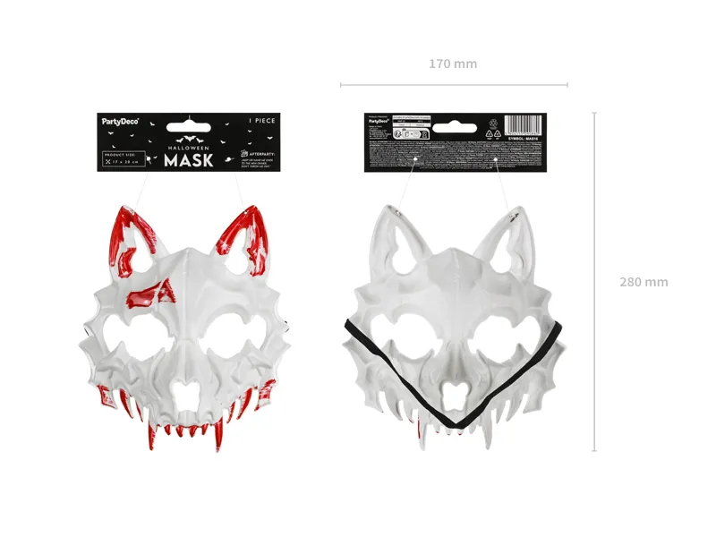 MASCA, Bloody Wolf mask, 17 x 20cm, mix MAS16 [5]