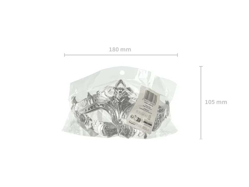 MASCA DE CARNAVAL 17x9CM ARGINTIE MAS22-018 [4]