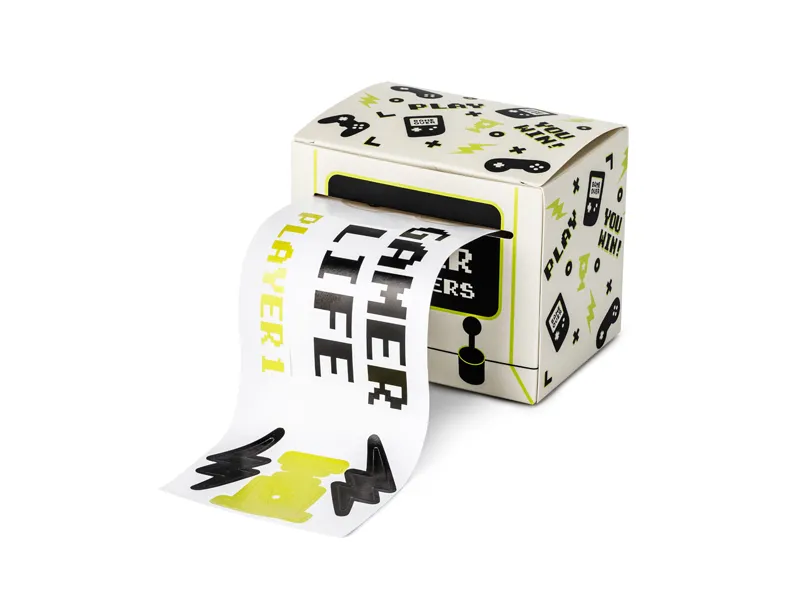 Etichete scolare si stickere - MINI ROLA STICKERE 270CM, 36 BUC, GAMER MIX, NR2