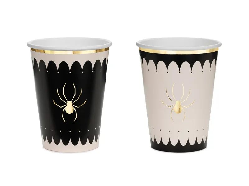 Farfurii/ Pahare/ Servetele/ Paie/ Tacamuri/ Fete masa - PAHARE CARTON Spider Cups, mix, 400ml 6/set KPP101-EU3