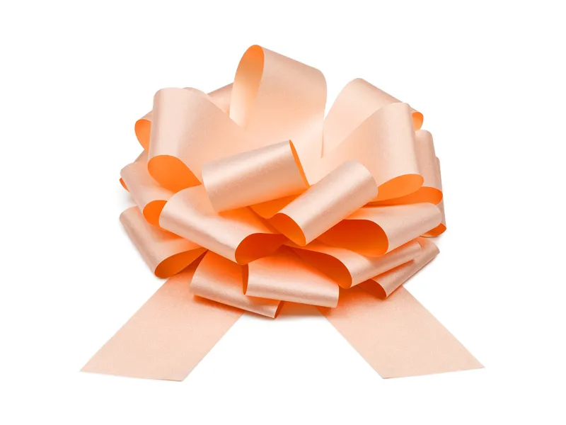 Botezuri, Gender reveal - PD PANGLICA DECORATIVA, Bow pale powder pink, 30cm KOZ1P-081PJ