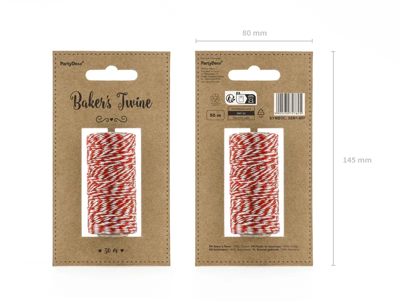 SFOARA, Baker's Twine, red, 50m SZN1-007 [5]