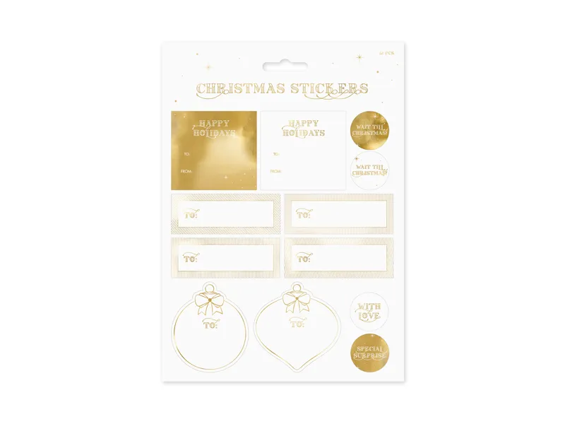STICKER DECOR Christmas, Gold, mix NP3 [0]