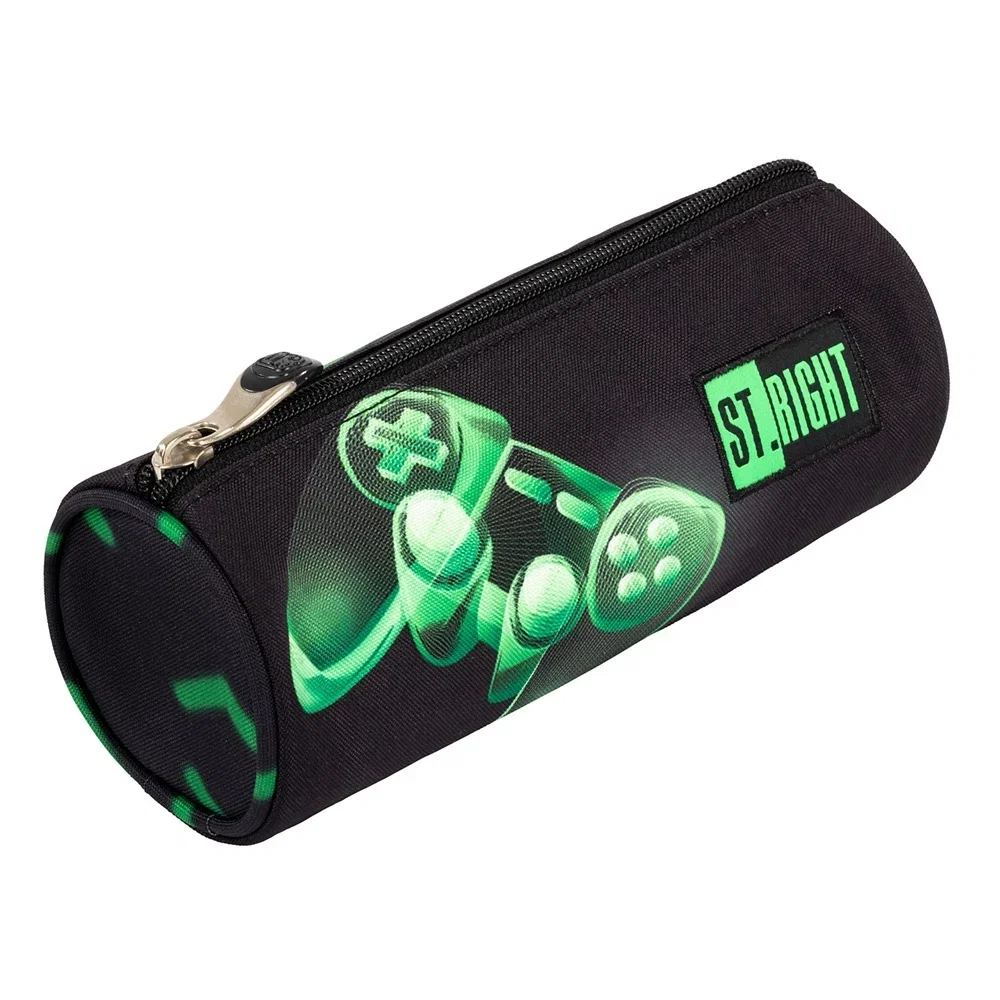 Penare, Etuiuri, Necessaire - Penar Cilindric St.Right PU-01 Green Level 301346