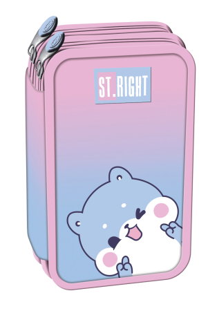 Penare, Etuiuri, Necessaire - Penar Echipat 2 Fermoare St.Right Blue Hamster 696930