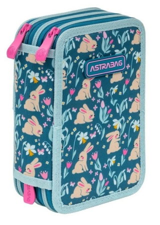 Penare, Etuiuri, Necessaire - Penar Echipat 3 Fermoare Astrabag Candy Bunny