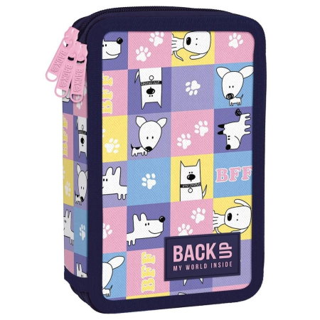 Penare, Etuiuri, Necessaire - Penar Echipat 3 Fermoare BackUP BFF Dogs