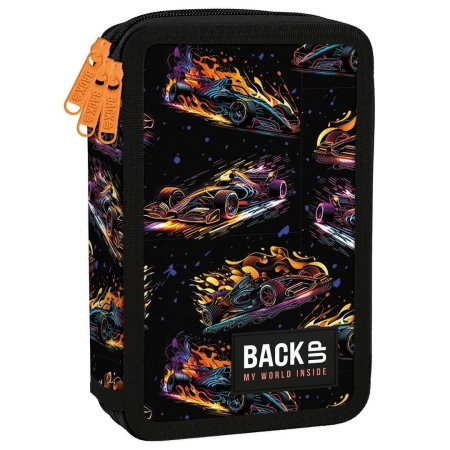 Penare, Etuiuri, Necessaire - Penar Echipat 3 Fermoare BackUP Neon Race