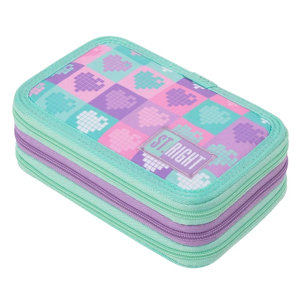 Penare, Etuiuri, Necessaire - Penar Echipat 3 Fermoare St.Right Candy Hearts 696978