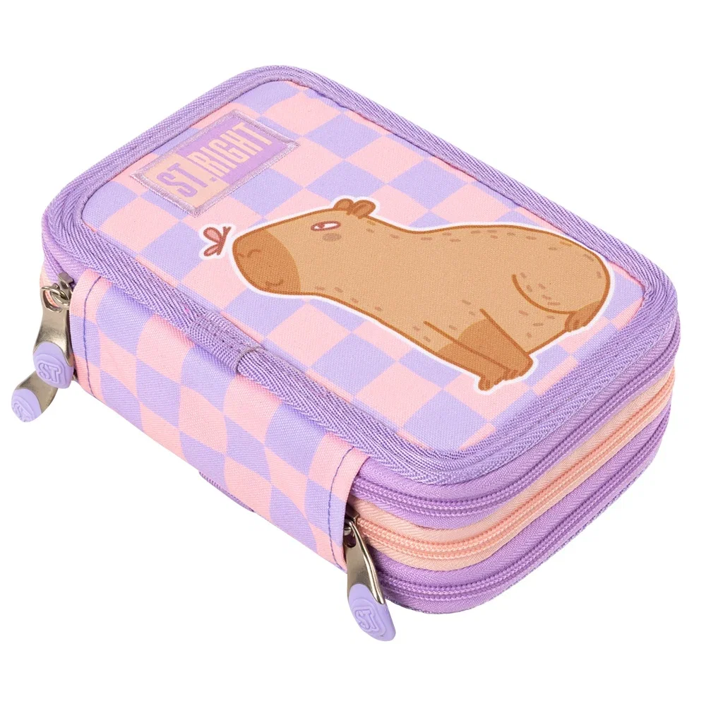 Penare, Etuiuri, Necessaire - Penar Echipat 3 Fermoare St.Right Chill Capybara 697234
