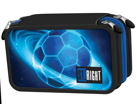 RECHIZITE SCOLARE IPB - Penar Echipat 3 Fermoare St.Right Cosmic Soccer 301322
