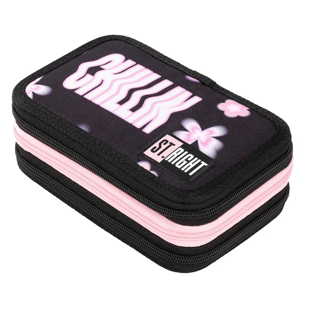 Penare, Etuiuri, Necessaire - Penar Echipat 3 Fermoare St.Right Flower Mood 697098