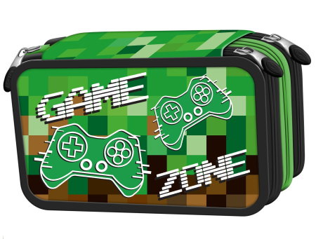 Penare, Etuiuri, Necessaire - Penar Echipat 3 Fermoare St.Right Game Zone 301407 -