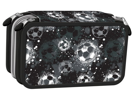 Penare, Etuiuri, Necessaire - Penar Echipat 3 Fermoare St.Right Silver Goal 697548 -