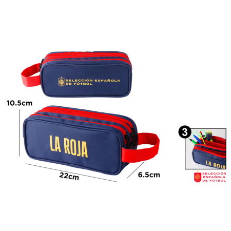 Penare, Etuiuri, Necessaire - Penar IPB 3 Fermoare Fotbal Naționala Spaniei RF004-02 Neechipat