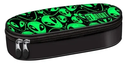 Penare, Etuiuri, Necessaire - Penar Neechipat 1 Fermoar St.Right Green Aliens 698095 -