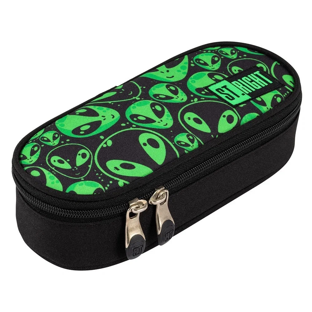 Penare, Etuiuri, Necessaire - Penar Neechipat 1 Fermoar St.Right Green Aliens 698095 -