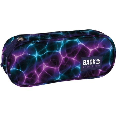 Penare, Etuiuri, Necessaire - Penar Neechipat 1 Fermoar BackUP Neon Waves