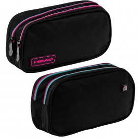 Penar Neechipat 2 Fermoare Astrabag Black-Pink/Mint [1]