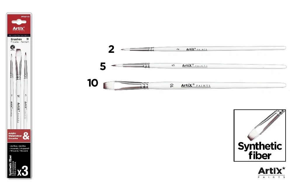 RECHIZITE SCOLARE IPB - PENSULE IPB PROFESIONALE VF.SINTETIC 3/SET NR. 2,5,10 PP397-01