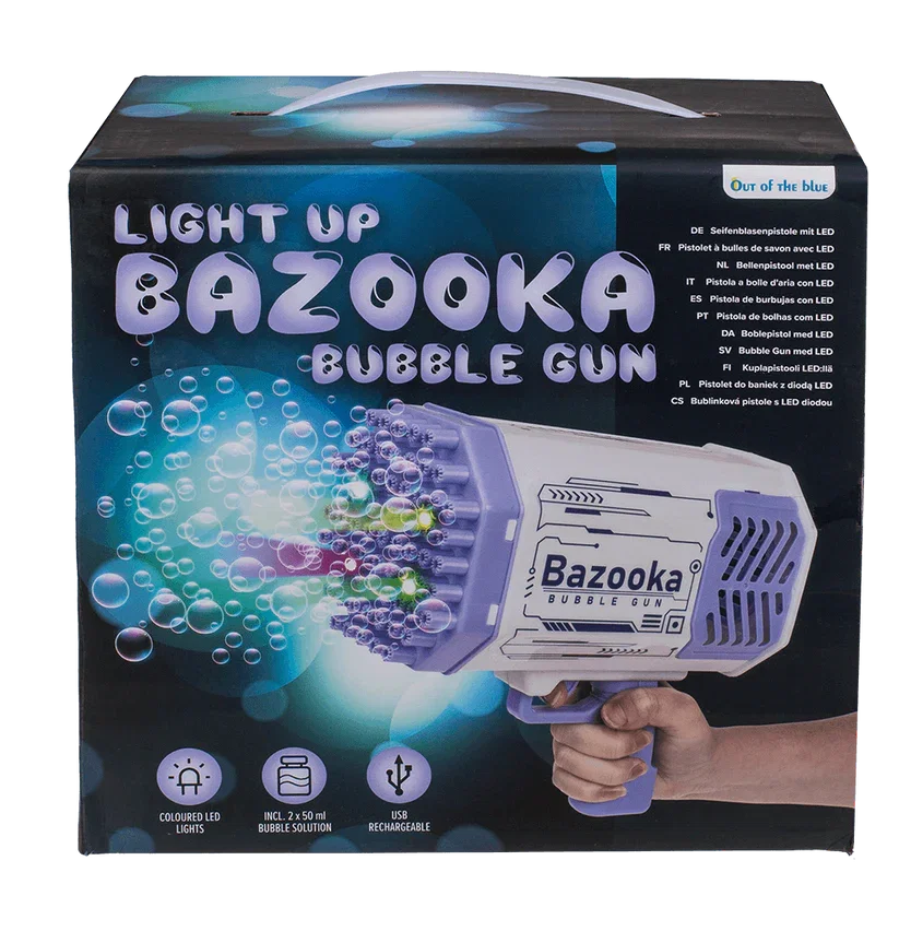 Pistol cu LED pentru Baloane de Săpun, Tip Bazooka [10]