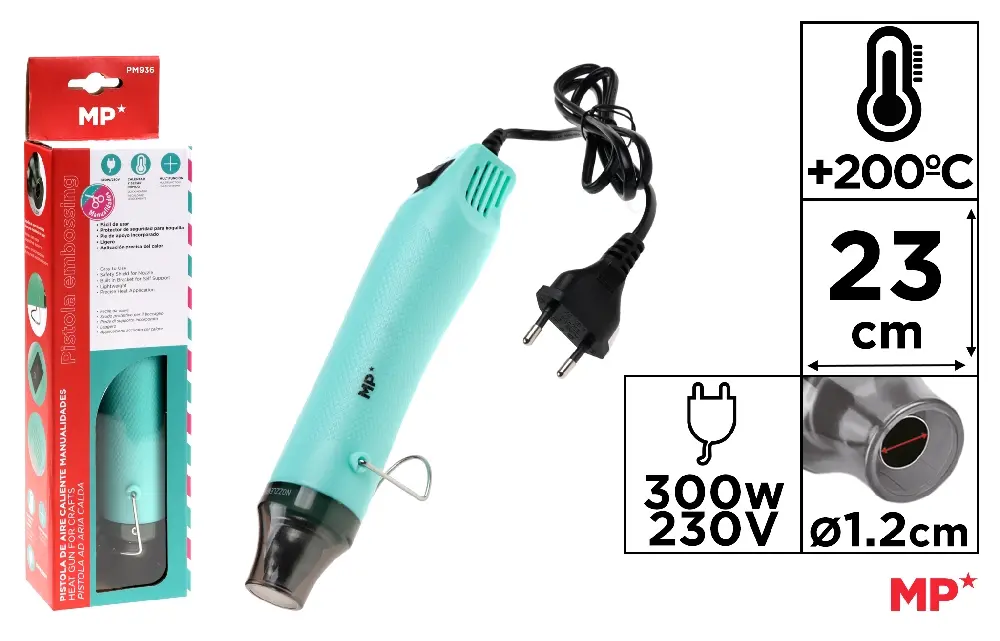 Lipici/ Adezivi/ Pistoale silicon - PISTOL TERMIC ELECTRIC IPB 300W, 230V, 23CM, INCALZIRE +200 GRADE PM936