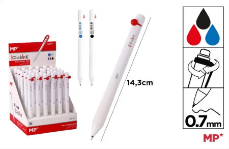 Pixuri cu gel - PIX CU GEL IPB 0.7MM CLICK CORP ALB PE557S