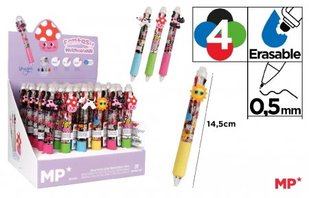 Instrumente pentru scris kids - PIX CU RADIERA IPB 0.5MM 4 CULORI MAGIC PE184-07