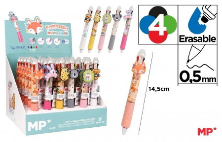 Instrumente pentru scris kids - PIX CU RADIERA IPB 0.5MM 4 CULORI THE FOREST PE184-06
