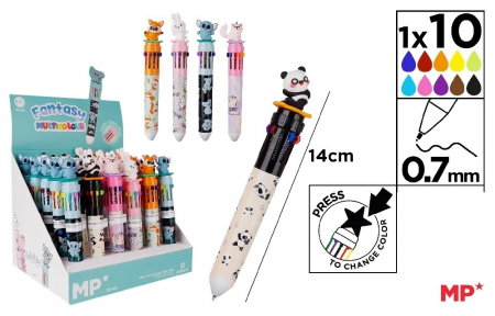 Instrumente pentru scris kids - PIX IPB 10 CULORI FANTASY ANIMALUTE PE253-41
