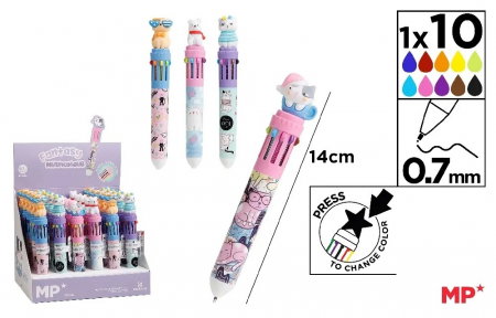 Instrumente pentru scris kids - PIX IPB 10 CULORI FANTASY PISICUTE PE253-38
