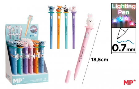 Instrumente pentru scris kids - PIX IPB CU LED FANTASY ANIMALE PE267-18