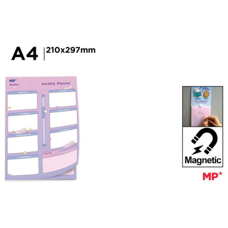 Organizere/ Plannere - Planner Săptămânal Magnetic A4 Vertical PN123-10