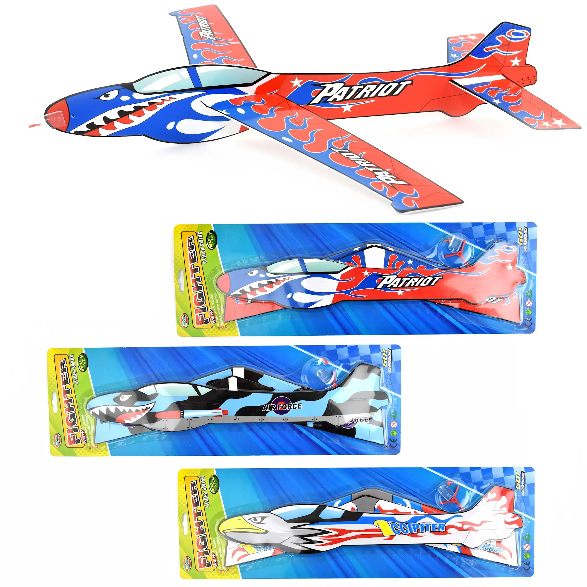 Jucarii - PLANOR DE LANSARE DIN CARTON 44CM 94202
