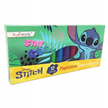 Plastilina, Planseta plastilina - Plastilină 12 Culori Disney Stitch Stay Cool - 686412