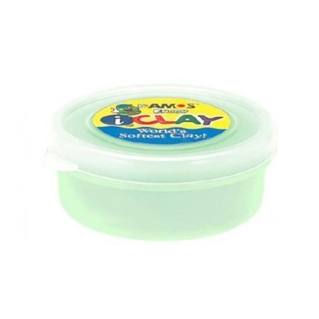 Foam clay, silk clay - Plastilina Amos 18g Alb Fosforescent P111
