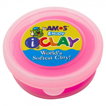 Foam clay, silk clay - Plastilina Amos 18g Roz Neon P606