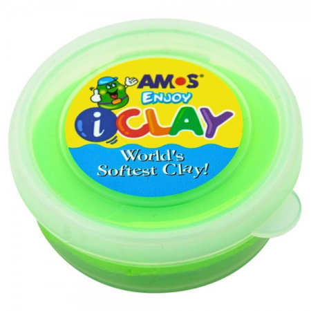 Foam clay, silk clay - Plastilina Amos 18g Verde Neon P195