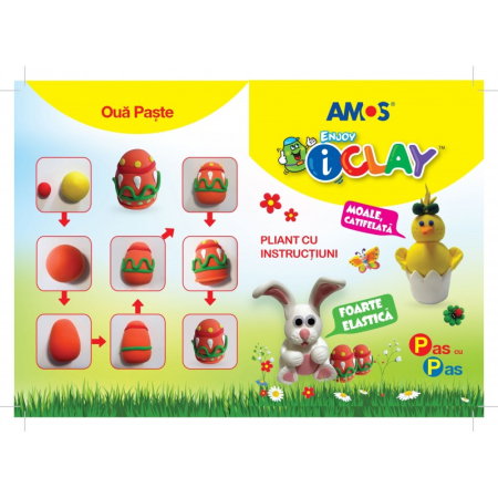 Plastilina Amos 4 Culori / Set 18g / Buc P86 [5]