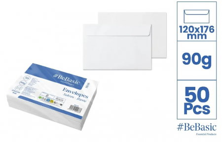 Plicuri simple - PLIC BeBasic C6+ 176x120MM 50/SET ALB S048