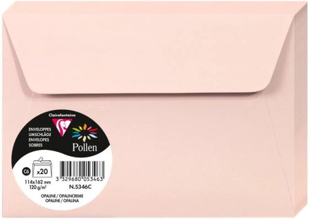 Plicuri Colorate - Set 20 Plicuri Clairefontaine C6 Opalin - 5346C