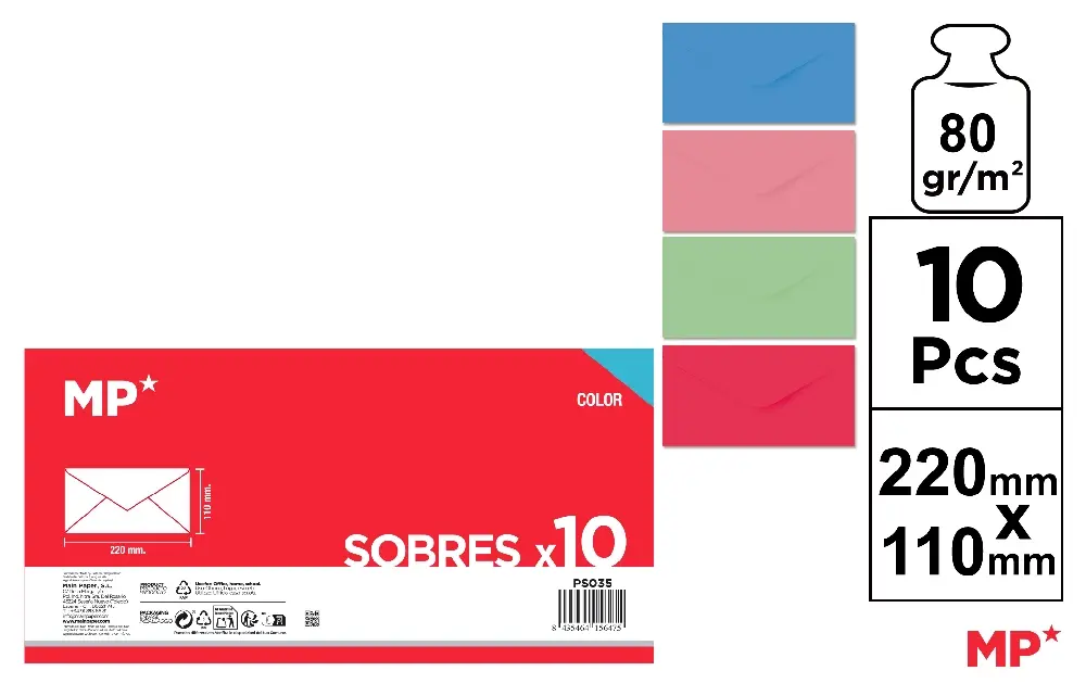 Plicuri pf - PLIC IPB DIVERSE CULORI DL 220*110MM 10/SET PS035