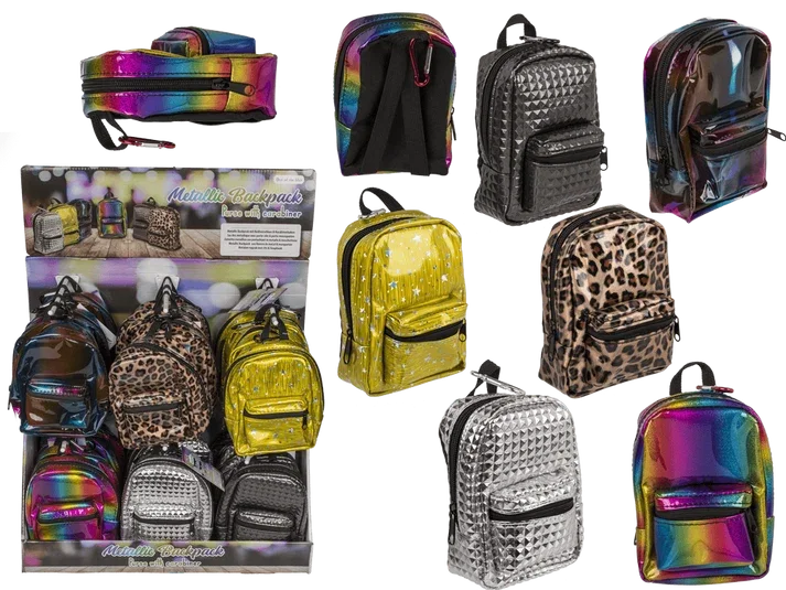 RECHIZITE SCOLARE IPB - Portmoneu Mini Rucsac 11.5x14cm Culori Metalice