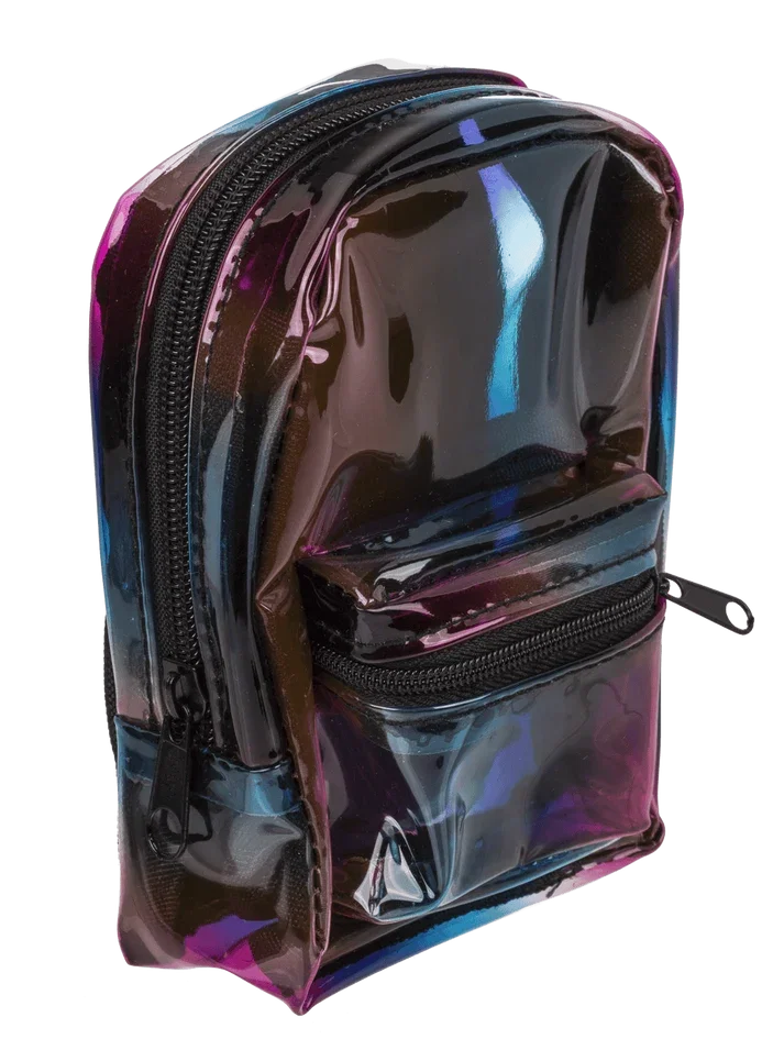 Portmoneu Mini Rucsac 11.5x14cm Culori Metalice [5]