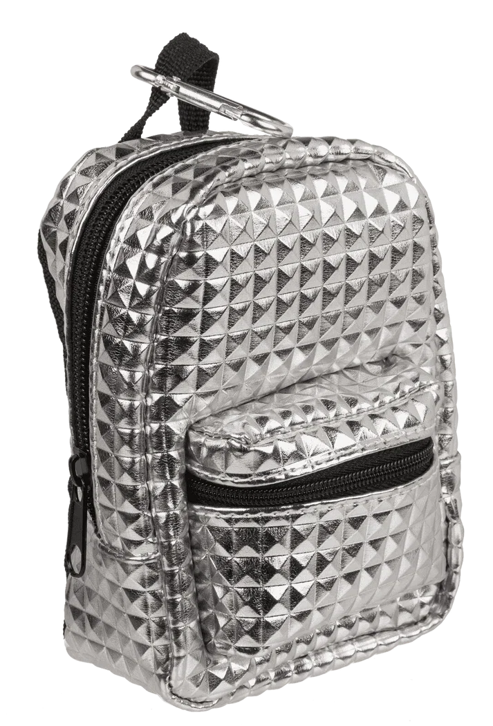 Portmoneu Mini Rucsac 11.5x14cm Culori Metalice [2]