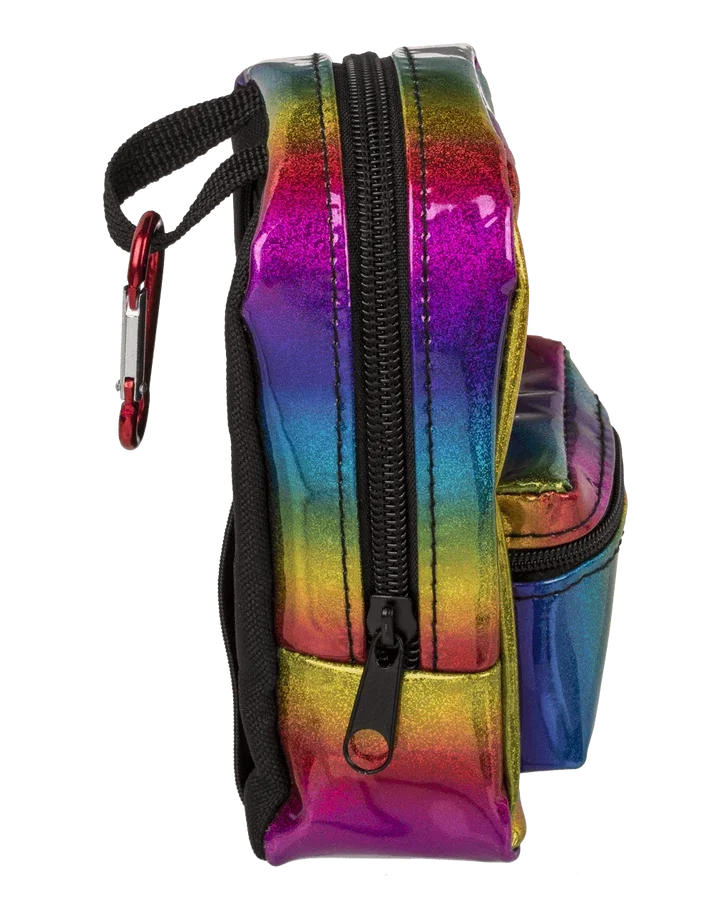 Portmoneu Mini Rucsac 11.5x14cm Culori Metalice [8]