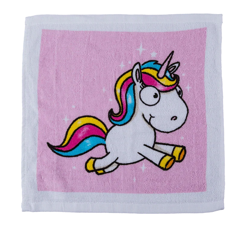 Prosop Magic din Bumbac cu Unicorn Comic 30x30cm [2]