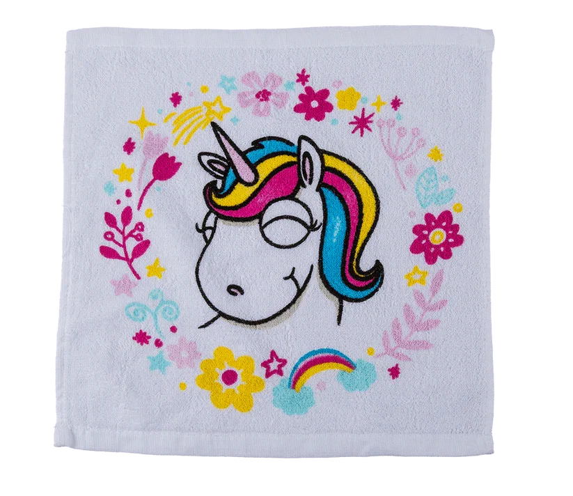 Prosop Magic din Bumbac cu Unicorn Comic 30x30cm [1]