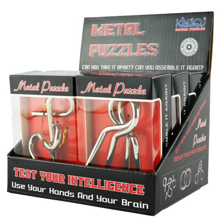 Puzzle IQ Metalic 11.5cm 28957 - Asortat Joc de Logică [1]